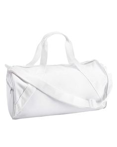 Barrel Duffel - WHITE - OS | Liberty Bags Barrel Duffel in White | Cotton LB Workout Closet, Liberty Bag, Beach Games, Wholesale T Shirts, Sports Bags, Pretty Bags, Wholesale Bags, Custom Apparel, Sport Bag