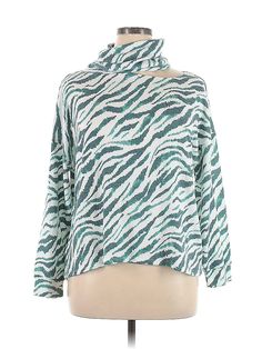 Terra & Sky Cardigan Size: 0X Sweaters & Sweatshirts - used. 68% POLYESTER, 27% RAYON, 5% SPANDEX, Animal Print | Terra & Sky Cardigan Sweater: Teal Animal Print Sweaters & Sweatshirts - Size 0X Teal Sweatshirt, Printed Sweater, Cardigan Sweater, Sweater Cardigan, Animal Print, Women Handbags, Sweaters For Women, Spandex, Handbags