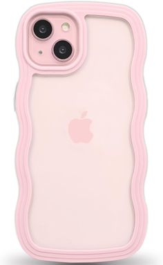 an iphone case is shown in pink