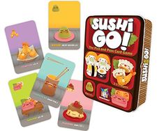 the sushi go game is in its box