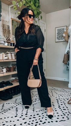 All Black Plus Size Outfit, Office Outfits Women Curvy, Casual Curvy Fashion, Elegant Plus Size Outfits, Curvy Work Outfit, Casual Outfits Plus Size, Look Plus Size, Professional Outfits Women, Plus Size Summer Outfit