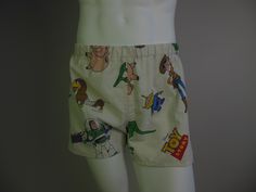 "Toy Story" boxer shorts, cotton, size M, 100% recycled fabric. Elasticated waist, suitable for a waist circumference of approximately 74 to 78 cm. No opening at the fly. Unique piece ! Boxers Briefs, Shorts Cotton, Mens Boxers, Waist Circumference, The Fly, Boxer Shorts, Really Funny Pictures, Recycled Fabric, Toy Story