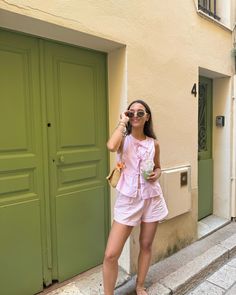 💐💐 Cute Girly Summer Outfits, Pink Outfits Summer, Shein Summer Outfits, Primavera Outfit, Pink Summer Outfits, Girly Summer Outfits, Girly Girl Outfits, Trendy Fits, Outfit Primavera