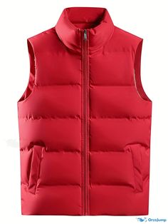 Orcajump - Women's Fleece Warm Vest For Autumn And Winter, Thickened Sleeveless Vest Jacket, Women's Tops Winter Sleeveless Vest For Cold Weather, Winter Cold Weather Sleeveless Vest, Sleeveless Vest For Winter Cold Weather, Sleeveless Vest For Cold Weather And Winter, Sleeveless Vest For Cold Weather, Fitted Winter Vest For Outdoor Activities, Solid Sleeveless Vest For Winter, Winter Cotton Sleeveless Vest, Sleeveless Puffer Vest For Cold Weather