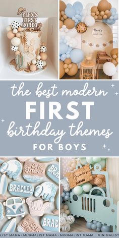 the best modern first birthday themes for boys