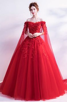 Buy Off Shoulder Lace Flower Red Wedding Formal Dress With Long Sleeves Train at wholesale price online. Free shipping and pro custom service since 2009. Spring Fitted Long Sleeve Ball Gown, Red Long Sleeve Ball Gown For Banquet, Red Fitted Ball Gown For Wedding, Fitted Red Ball Gown For Wedding, Red Fitted Wedding Ball Gown, Fitted Floral Embroidered Ball Gown For Wedding, Red Fitted Wedding Dress For Banquet, Fitted Red Wedding Dress For Banquet, Fitted Ball Gown For Spring Wedding