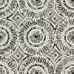 an abstract black and white background with circular designs on it's surface, in the middle