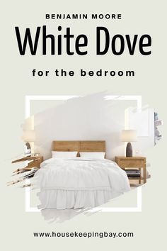 a white bed sitting next to a wooden dresser