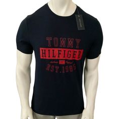 Nwt Tommy Hilfiger Msrp $44.99 Men's Navy Jersey Short Sleeve T-Shirt Size S M Xl Regular Fit. 100% Cotton Machine Washable Imported. 100% Authentic Guaranteed Orders Will Be Shipped Within The Same To 1 Business Day On Payment Received, And You Will Receive Your Purchase Within 2 To 3 Days. 030141121 030141122 030141124 Tommy Hilfiger Graphic Tee For Streetwear, Tommy Hilfiger Logo Print T-shirt For Streetwear, Tommy Hilfiger Tops With Logo Print For Streetwear, Tommy Hilfiger Logo Print Top For Streetwear, Tommy Hilfiger Black Crew Neck T-shirt, Tommy Hilfiger Graphic Print T-shirt For Streetwear, Tommy Hilfiger Blue Summer T-shirt, Casual Tommy Hilfiger Tops For Streetwear, Tommy Hilfiger Casual Tops For Streetwear