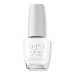 Nature Strong Natural Origin Nail Lacquer - NATURE STRONG STRONG AS SHELLBenefitsOPI Nature Strong is OPI's first natural origin nail lacquer, which lasts up to seven days of wear and shine9-FreePlant-based ingredients sourced from natureLong-lasting, high-shine finish30 original shades to choose fromFeaturesThis white natural nail polish is a new contemporary classicFrom conch shells to silver dollars, this shell-white shade is always in styleBring the beach wherever you go with this white natural nail polishUse your natural nail polish shade with Nature Strong Top Coat for extended wearMade in the USAKey NotesUse your natural nail polish shade with Nature Strong Top Coat for extended wear.Made in the USA. - Nature Strong Natural Origin Nail Lacquer Nail Polish White, Conch Shells, Natural Nail Polish, Conch Shell, Seven Days, Ulta Beauty, Nail Lacquer, Conch, Beauty Nails