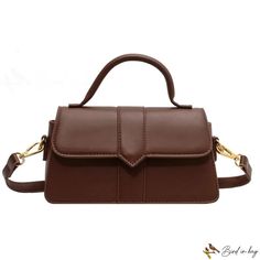 Bird in Bag - Handbag female new fashion crossbody bag single shoulder bag crossbody bag Brown Solid Color Crossbody Bag, Solid Color Crossbody Bag, Brown Solid Color Crossbody Shoulder Bag, Solid Color Crossbody Flap Bag, Brown Solid Color Crossbody Satchel, Street Trends, Sewing Thread, Bird In Bag, Square Bag