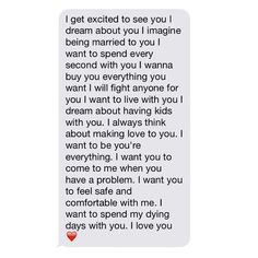 a text message written to someone about their love for him and her boyfriend, who is not