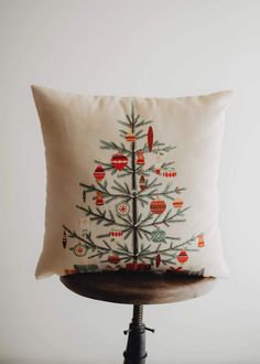 Nordic Pine Christmas Tree | Throw Pillow | Thank you Gift | Teacher Gift | New Home Gift | Grandma Gift | Mom Gift | Rustic Farmhouse Decor UniikPillows Pine Christmas Tree, Crochet Pillow Cover, Tree Pillow, Red Ornaments, Christmas Pillows, Nordic Christmas, Christmas Style, Holiday Pillows, Grandma Gift