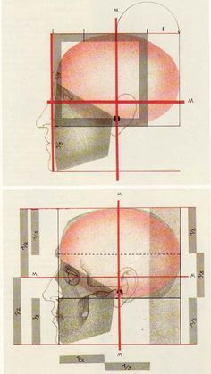 the diagram shows how to draw an object in perspective with lines and shapes on it