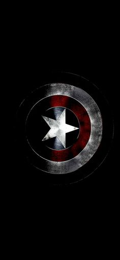 the captain's shield logo is shown in black and red with white stars on it