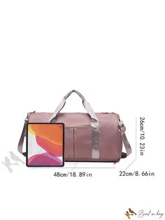 Bird in Bag - Tone Double-Handle Travel Bag Functional Bags For Weekend Trips, Portable Handheld Satchel For Travel, Portable Handheld Travel Satchel, Weekend Trip Shoulder Bag With Removable Pouch, Large Capacity Crossbody Travel Bag For Errands, Portable Double Handle Bag For On-the-go, Portable Double Handle Bag, Portable Travel Bags With Double Handle, Travel Pouch Bag With Adjustable Handle