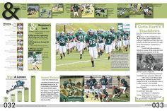 an article in the sports paper features photos of football players and their numbers on it