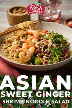 On the second day of Christmas, Fresh Express gave to me… Two Votes for Salads, and A Fresh Start with a Salad so Green! 🎄 With our Hot or Cold Salad and Noodle Meal Kits®, you get everything you need to make a delicious meal; just decide how you want it: hot or cold? 🍤🍲 Enjoy our Asian Sweet Ginger Kit your way! Try it as a refreshing salad with shrimp or savor it as a hot meal in a flavorful Asian Sweet Ginger Pork Stir fry - two delicious options to satisfy any craving. Shrimp Noodle Salad, Ginger Shrimp, Second Day Of Christmas, Salad With Shrimp, Yummy Noodles, Shrimp Noodles, Ginger Pork, Asian Noodle Recipes, Pork Stir Fry