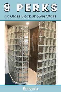 Are you looking for a more private separation for your walk-in shower? Maybe you want something that's easier to maintain and clean? Our blog post has all of those features and more that you can find in a glass block shower wall! Learn more about the perks a glass block wall by going through the link below: Innovate Building Solutions, Walk In Shower Walls, Glass Block Bathroom Features, Bathroom Shower Makeovers, Shower Remodeling Designs Shower Wall Kits, Walk In Shower Designs, Shower Glass, Shower Installation