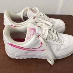 Nike Women’s Air Force 1 . Used But In A Perfect And Excellent Condition Size Us 6.5 Tyler The Creator, Air Force 1, Force, Pink Color, Nike Women, Air Force, Nike Shoes, Athletic Shoes, Nike