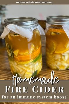 Homemade Fire Cider is my must-have traditional folk remedy. It is an incredible immune system booster! Learn how to make it here! #homemadefirecider #fireciderrecipe #naturalremedy #coldremedy #herbalism #folkremedies #folkmedicine #homemade #homemaking #homesteadmama #homesteading Fire Cider Tonic, Natural Medicine Recipes, Fire Cider Recipe, Apple Cider Vinegar Recipes, Cider Drinks, Fire Cider, Health Tonic, Recipe For Kids