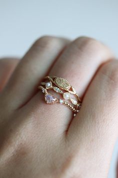 Ophelia Freshwater Pearl Gold Vermeil Ring, Alternative Wedding Gold Band, Dainty Stacking Ring, Celestial Gift for Her - Etsy Celestial Gifts, Wedding Gold, Vermeil Jewelry, Wedding Vibes, Alternative Wedding, Stacking Ring, Gold Band, Gold Plated Jewelry, Jewelry Plate