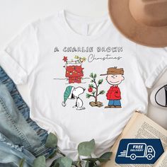 Charlie Snoopy Christmas Shirt, A Charlie Brown Christmas Cartoon Dog Shirt Charlie Brown Christmas Shirt, Cute Christmas T Shirts, A Charlie Brown Christmas, Personalized Christmas Shirts, Christmas Jammies, Brown Christmas, Christmas T Shirts, Christmas Cartoon, Charlie Brown Christmas