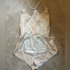 Brand New Fn Romper! Sheer Chic Sleepwear For Spring, Chic Sheer Sleepwear For Summer, Summer Camisole With Lined Body, Sheer Summer Sleepwear For Vacation, Sheer Sleepwear For Spring Vacation, Casual Lace Sleepwear For Summer, Casual Lace Summer Sleepwear, Sheer Summer Sleepwear For Loungewear, Chic Lace Sleepwear For Summer