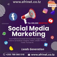 the social media marketing flyer is designed to promote and promote your company's content