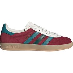 Style: Ig4996 Color: Cburgu,Arcfus,Cgreen Gender: Mens Adidas Green Leather Sneakers, Adidas Casual Sneakers With Leather Sole, Football Casual Clothing, Adidas Gazelle Indoor, Football Casuals, Mens Adidas, Boxing Conditioning, Adidas Gazelle, Casual Clothing