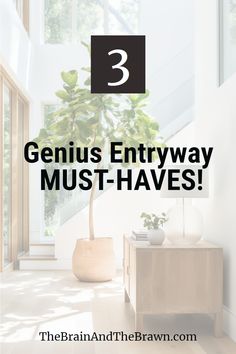 Looking for clever entryway ideas from small to large? You're 100% in the right place! Whether it's an organized entry by your front door or through a mudroom with shoe storage, see the 3 must-have steps!