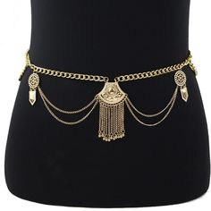 Item Type: Waist Chain Material: Metal Waist: 60-80 cm Features: Boho Waist Belt, Waist Chain, Metal Waist Band Package Includes: 1 x Pc Waist Chain Belt, Beachy Chic, Chain Bra, Body Chains, Bohemian Women, Belly Chain, Dance Fashion, Coin Jewelry, Waist Chain