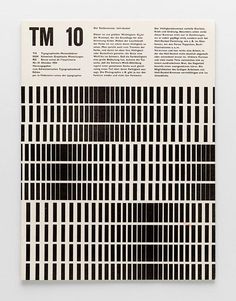 an art piece with black and white lines on it's back cover, which reads tm 10