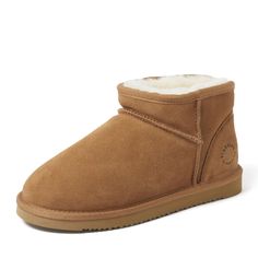 PRICES MAY VARY. LUXURY FOR EVERYONE: Made with 100% Australian shearling, our Fireside sheepskin slippers and boots collection is crafted with everyday luxury in mind at an affordable price that is competitive with other slipper brands. INDOOR/OUTDOOR: All-natural conditioning properties work in concert with our tried-and-true durable, lightweight, indoor/outdoor EVA outsoles to put the finishing touches on these luxe genuine sheepskin fur lined boots. EASY ON/OFF: Made for all-day versatility, Casual Boots With Faux Fur Lining And Shearling, Shearling Slippers With Faux Fur Lining And Round Toe, Winter Brown Sheepskin Slippers, Brown Sheepskin Boots With Faux Fur Lining, Ugg Sheepskin Cuff Boot, 2024 Wishlist, Wishlist 2024, Sheepskin Slippers, Fur Lined Boots