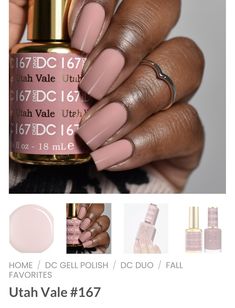 Dusky Rose Nails, Dnd Mauve Gel Polish, Rose Gold Short Nails, Dnd Khaki Rose, Conservative Nails, Dnd Nude Pink, Fall Nude Nail Colors, Fall Pink Nails Dnd, Best Dnd Gel Colors