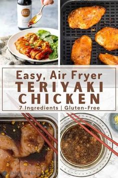 easy, air - fryer teriyaki chicken recipe with ingredients