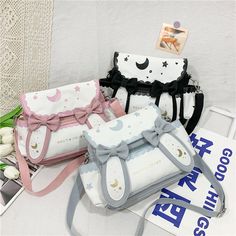 Cute Messenger Bags, Anime Tote Bag, Kawaii Bag, Kawaii Bags, Parcel Delivery, Kawaii Accessories, Star Moon, Customs Clearance, Moon Star