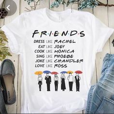 Women’s Top New No Tag Size S 85% Polyester 15% Spandex Very Soft And Comfy Bundle And Save Friends Shirts Tv Show, Monica Geller Dress, Chandler Bing Joey Tribbiani, Friends Tv Show Shirt, Friends Phoebe, Couples Clothes, Friends Tv Quotes, Rachel Friends, Looking For Friends