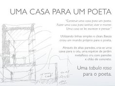 an image of a drawing with the words uma casa para um poeta