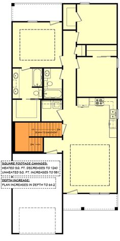 the floor plan for a two story house