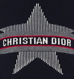 Part of the DiorAlps capsule, the mock neck sweater reimagines the winter sports universe with the House's couture codes. Crafted in a navy blue virgin wool and cashmere knit, it features a three-tone Dior Star motif, accented by the Christian Dior signature. Fitted at the waist, the sweater can be coordinated with other DiorAlps creations to complete the look.. Dior Sweater Outfit, Dior Knit Sweater, Dior Sweatshirt Men, Dior Embroidered Sweatshirt, Dior Sweater, Sweater Navy Blue, Dior Star, Star Motif, Mock Neck Sweater