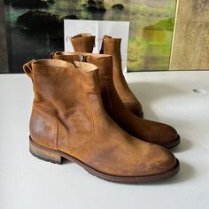 -Designer = Belstaff - Sizes: 44.5m(11.5m); 45m(12m). Trunk 7 - Made In Italy -5heel Height = Approximately 1.25” Inches - Height Measured At Top Tip Of Boots To Bottom Tip Of Heel:44.5m=19.5cm; 45m= 20cm - Rugged Rubberized Outsole - Leather Interior Lining - Measured Underneath Outsole From Front Tip Of Shoes To Back Tip Of Heel To Give An Estimate Of Size Length: 44.5m= 32cm; 45m= 32.3cm. - Genuine And Authentic Or Your Money 7back Trunk 7 Ariat Cowboy Boots, Chelsea Boots Mens, Luxury Boots, Rugged Leather, Leather Boots Heels, Men’s Boots, Suede Leather Boots, Shearling Boots, Leather Chelsea Boots