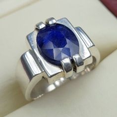 Sapphire Ring For Men Real Sapphire Ring For Man Natural Sapphire Ring For Men | eBay Modernist Gemstone Signet Ring As Gift, Modernist Oval Signet Ring For Gift, Modernist Oval Signet Ring As Gift, Handmade Classic Sapphire Ring For Anniversary, Classic Handmade Sapphire Ring For Formal Occasions, Ring Design For Men, Sapphire Ring For Men, Sapphire Ring Designs, Mens Ring Designs