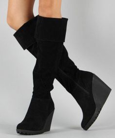 Love Dsw Shoes, Womens Black Booties, Slouch Boots, Dr Shoes, Platform Heels Boots, Girly Shoes, Slouched Boots, Black Ankle Booties, Black Suede Boots