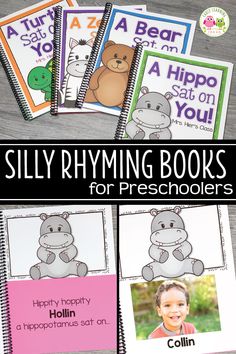 silly rhyming books for pre - schoolers to help them learn how to read