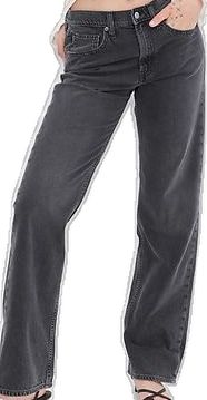 Casual Straight Leg Jeans, Gap High Waist Jeans For Fall, Trendy Washed Black Tapered Jeans, Trendy Washed Black Tapered Leg Jeans, Trendy Straight Washed Black Jeans, Casual Straight Bottoms For Summer, Casual Straight Fit Washed Black Jeans, Gap Straight Leg Jeans For Fall, Trendy Straight Fit Jeans