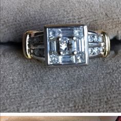 See Photos, Purchased For $1200 Several Years Ago. Purchased At A High End Jewelry Store! Just Don’t Wear It. :( Designer Formal Diamond Ring With Single Cut Diamonds, Designer Yellow Gold Diamond Ring For Anniversary, Designer Diamond Ring With Accents, Designer Formal Diamond Ring With Accents, Designer Diamond White Rings For Formal Occasions, Designer Diamond Ring With Single Cut Diamonds, Designer Diamond Jewelry For Formal Occasions, Designer Brilliant Cut Jewelry For Wedding, Designer Wedding Jewelry With Brilliant Cut