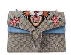 Follow me on Instagram for daily fashion inspiration @luxurynextseason Gucci Rectangular Bag With Embroidered Logo, Gucci Designer Bag With Embroidered Logo, Designer Gucci Bag With Embroidered Logo, Painted Purses, Capsule Style, Painted Purse, Cute Crossbody Bags, Cat Applique, Gucci Purse