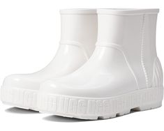 UGG Drizlita White Insulated Fall Boots, White Waterproof Rain Boots For Winter, Trendy White Waterproof Boots, White Rain Boots For Winter Outdoor Use, White Winter Rain Boots For Outdoor, Casual White Rain Boots For Winter, Ugg Drizlita, White Ugg, Woven Labels