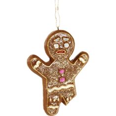 a christmas ornament with a ginger on it